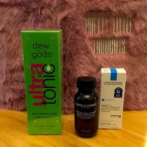 Facial Cleanser, Watermelon Toner and Cream